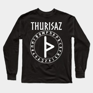 Thurisaz Norse Rune of Thor Long Sleeve T-Shirt